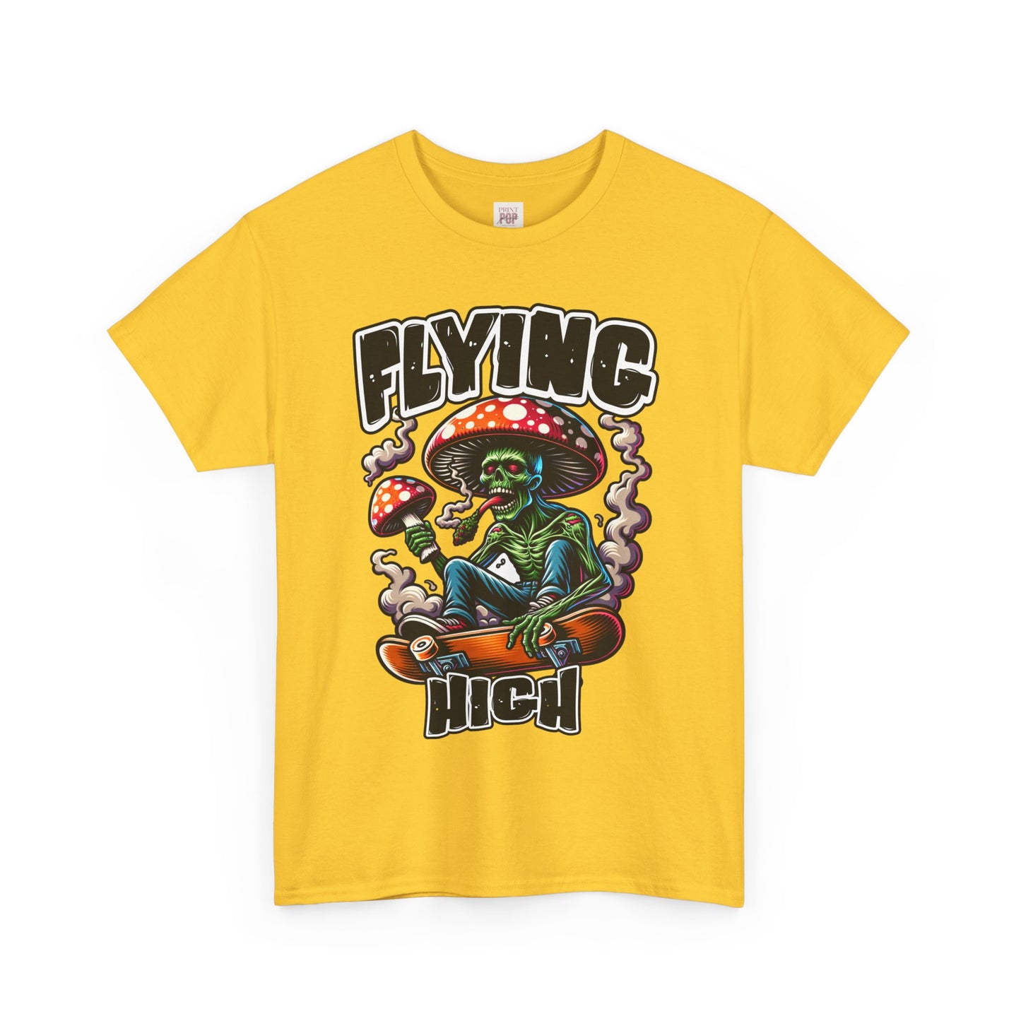 Flying High Unisex Heavy Cotton Tee - Fun Graphic Tee for Casual Style