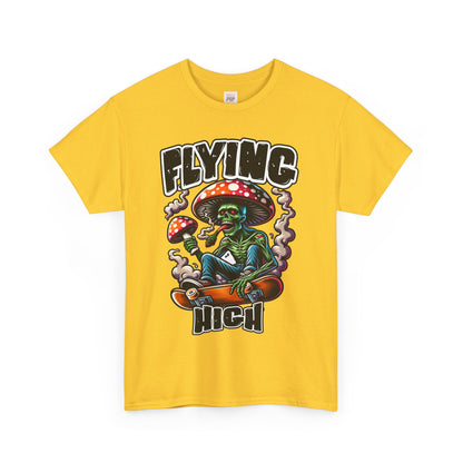 Flying High Unisex Heavy Cotton Tee - Fun Graphic Tee for Casual Style