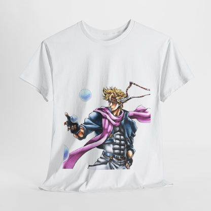 Jojo's Bizarre Adventure Caesar A. Zeppeli Unisex Heavy Cotton Tee - Vibrant and Stylish Design for Otaku Heads