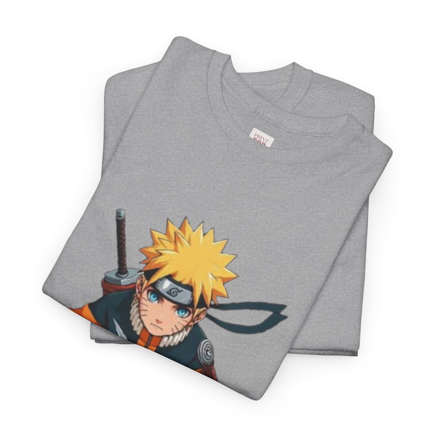 Naruto Shippuden Uzumaki Naruto Unisex Heavy Cotton Tee - Vibrant and Stylish Design for Otaku Heads