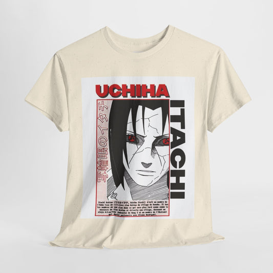 Naruto Shippuden Uchiha Itachi Unisex Heavy Cotton Tee - Vibrant and Stylish Design for Otaku Heads