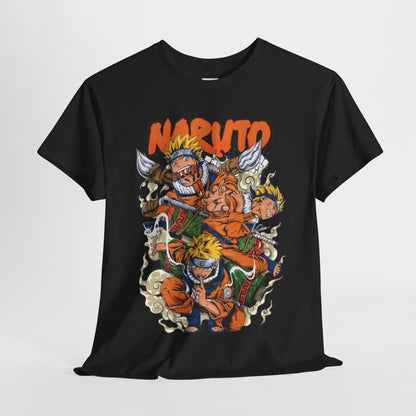 Naruto Shippuden Uzumaki Naruto Unisex Heavy Cotton Tee - Vibrant and Stylish Design for Otaku Heads