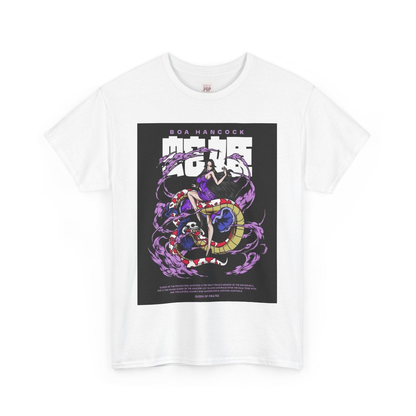 One Piece Boa Hancock Unisex Heavy Cotton Tee - Vibrant and Stylish Design for Otaku Heads