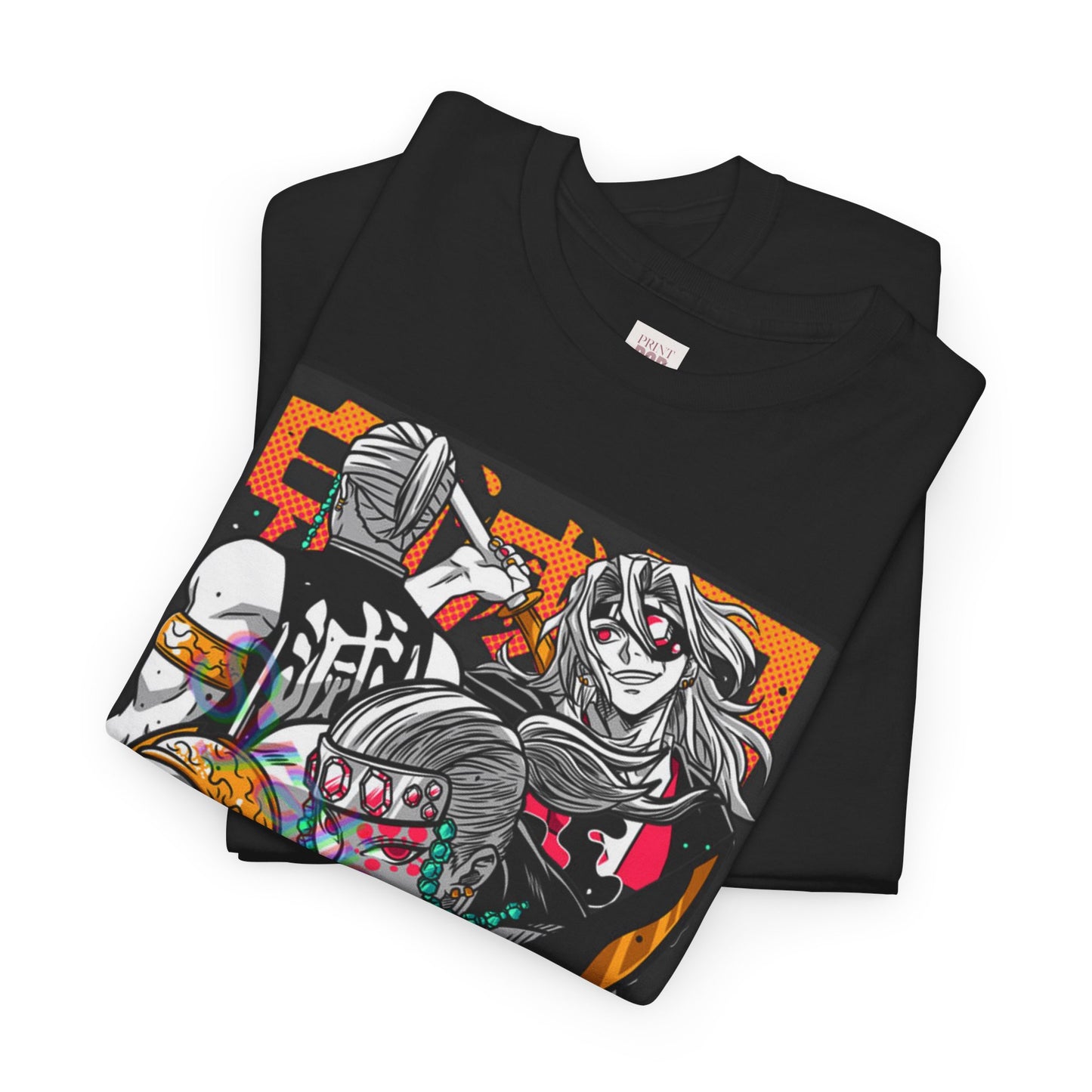 Demon Slayer Tengen Uzui Unisex Heavy Cotton Tee - Vibrant and Stylish Design for Otaku Heads