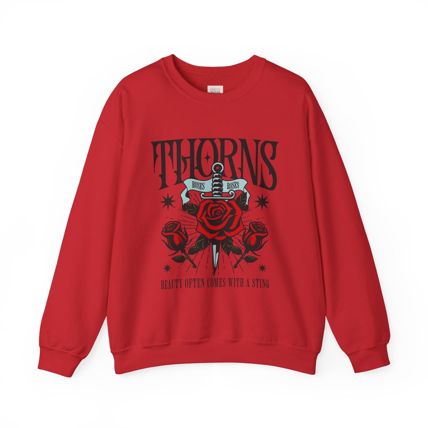 Thorns Graphic Crewneck Sweatshirt - Unisex Heavy Blend, Stylish & Comfortable