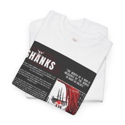 Shanks Inspired Unisex Heavy Cotton Tee - Anime Fan T-Shirt