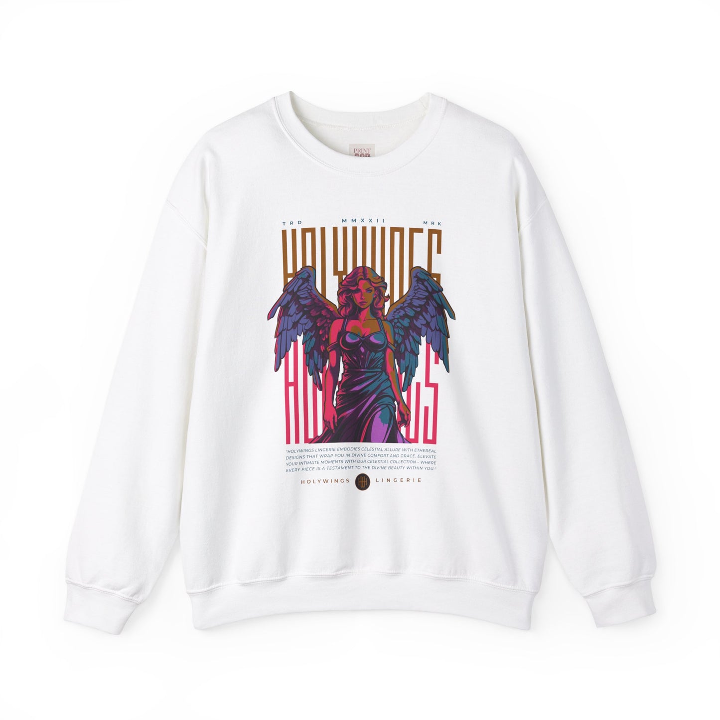 Vintage Angel Graphic Crewneck Sweatshirt – Comfortable Unisex Apparel for Everyday Wear