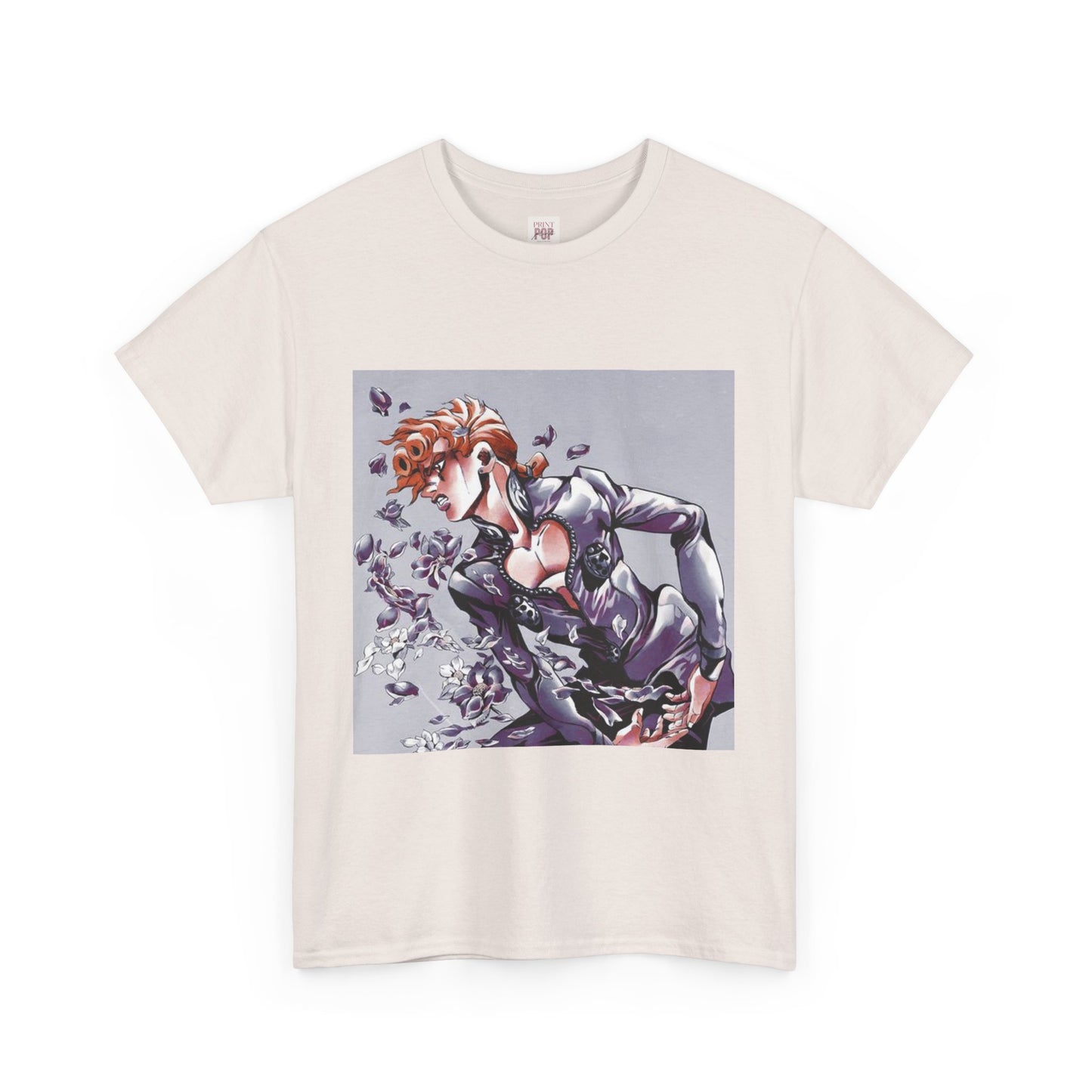 Jojo's Bizarre Adventure Giorno Giovanna Unisex Heavy Cotton Tee - Vibrant and Stylish Design for Otaku Heads