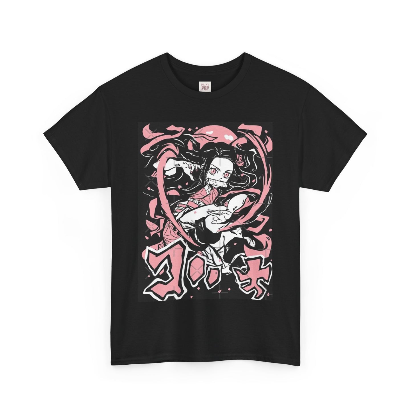 Demon Slayer Nezuko Kamado Unisex Heavy Cotton Tee - Vibrant and Stylish Design for Otaku Heads