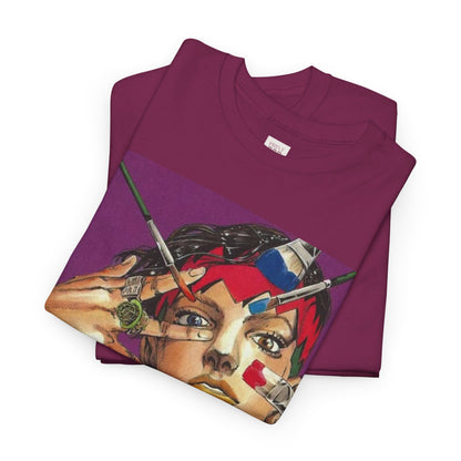 Jojo's Bizarre Adventure Rohan Kishibe Unisex Heavy Cotton Tee - Vibrant and Stylish Design for Otaku Heads