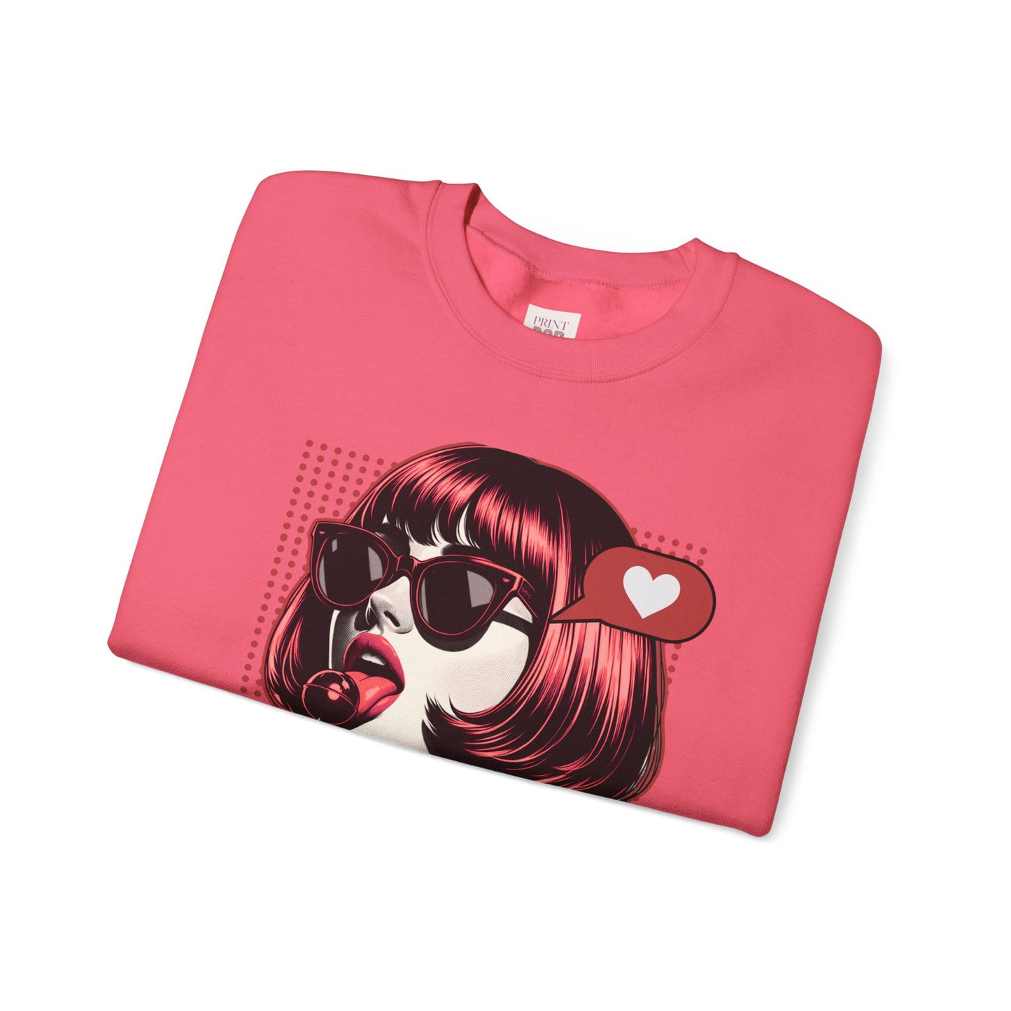 Retro Girl Graphic Unisex Heavy Blend Premium, Stylish and Comfortable Sweatshirt