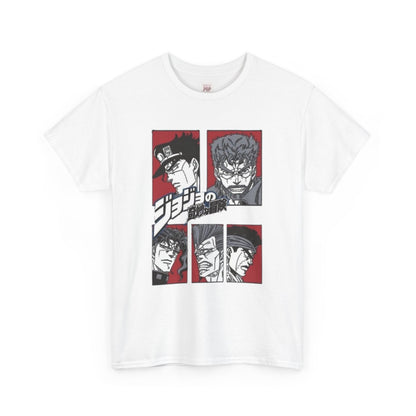 Jojo's Bizarre Adventure Unisex Heavy Cotton Tee - Vibrant and Stylish Design for Otaku Heads