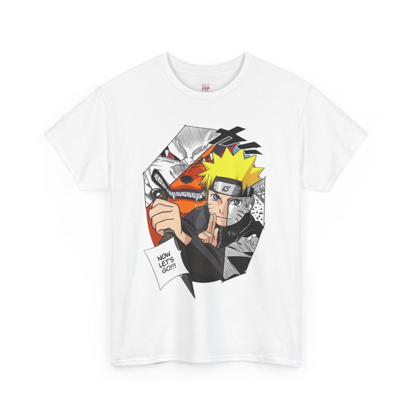 Naruto Shippuden Uzumaki Naruto Unisex Heavy Cotton Tee - Vibrant and Stylish Design for Otaku Heads