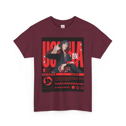 Naruto Shippuden Uchiha Itachi Unisex Heavy Cotton Tee - Vibrant and Stylish Design for Otaku Heads