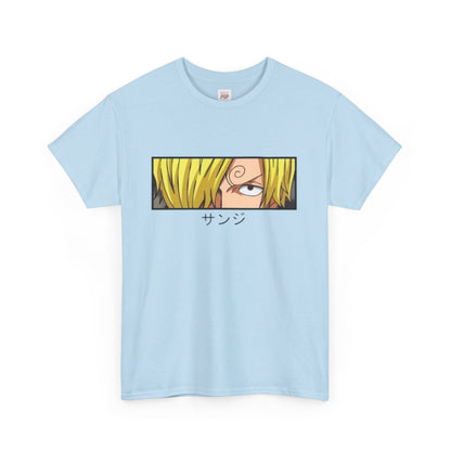 One Piece Sanji Unisex Heavy Cotton Tee - Vibrant and Stylish Design for Otaku Heads