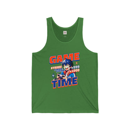 Game Time Unisex Jersey Tank Top - Perfect for Gamers and Casual Wear