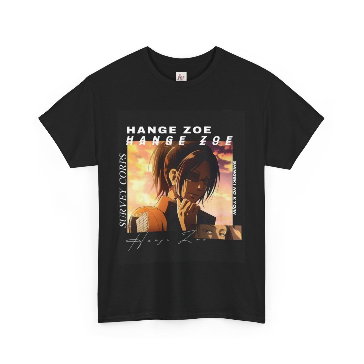 Attack On Titan Hange Zoë Unisex Heavy Cotton Tee - Vibrant and Stylish Design for Otaku Heads