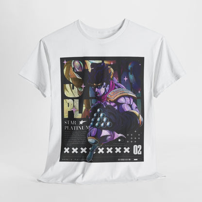 Jojo's Bizarre Adventure Jotaro Kujo Unisex Heavy Cotton Tee - Vibrant and Stylish Design for Otaku Heads