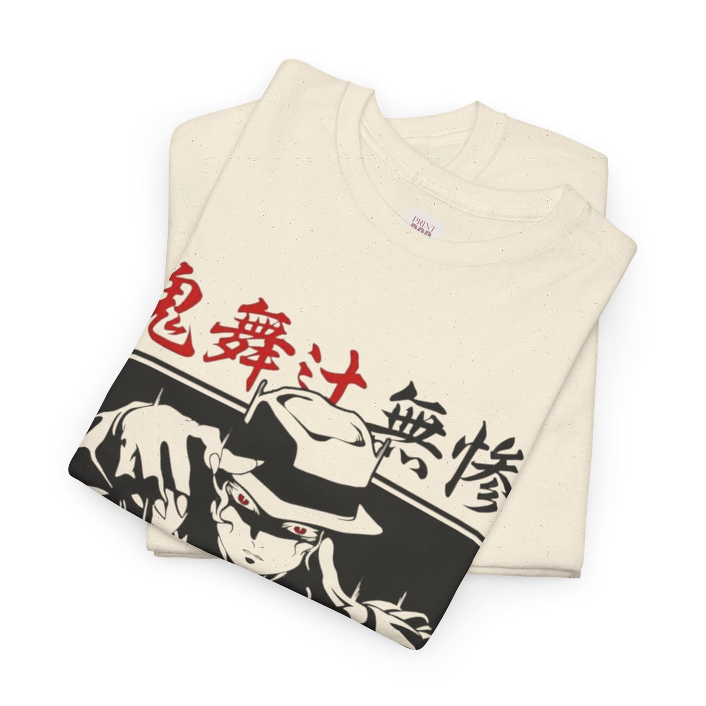 Demon Slayer Muzan Kibutsuji Unisex Heavy Cotton Tee - Vibrant and Stylish Design for Otaku Heads