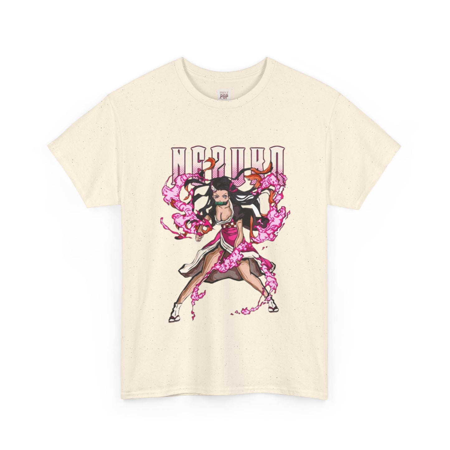 Demon Slayer Nezuko Kamado Unisex Heavy Cotton Tee - Vibrant and Stylish Design for Otaku Heads