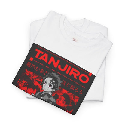 Demon Slayer Kamado Tanjiro Unisex Heavy Cotton Tee - Vibrant and Stylish Design for Otaku Heads