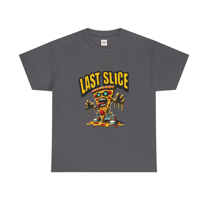 Last Slice Unisex Heavy Cotton Tee - Fun Pizza-Themed Graphic T-Shirt for Food Lovers