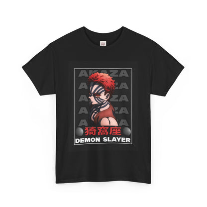 Demon Slayer Akaza Unisex Heavy Cotton Tee - Vibrant and Stylish Design for Otaku Heads