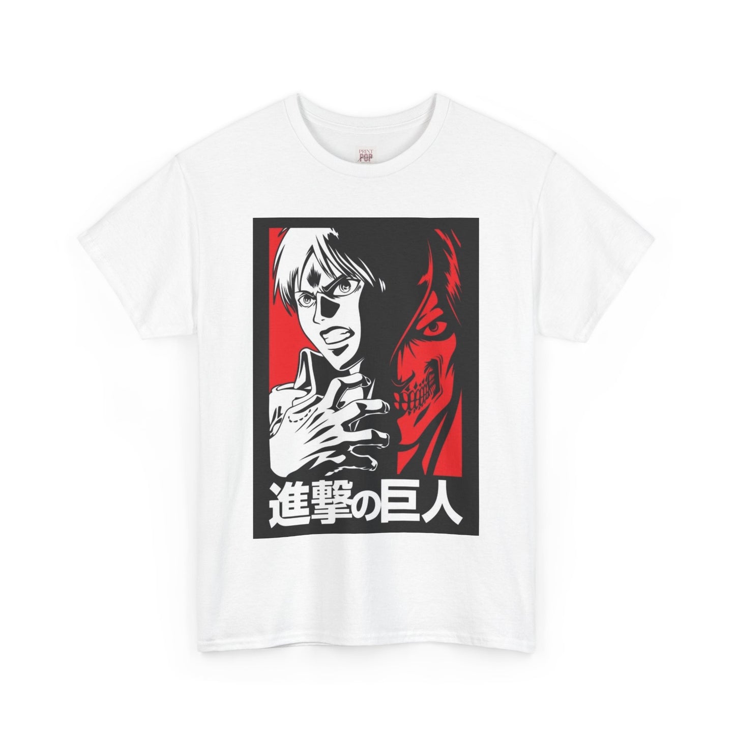 Attack On Titan Unisex Heavy Cotton Tee - Vibrant and Stylish Design for Otaku Heads