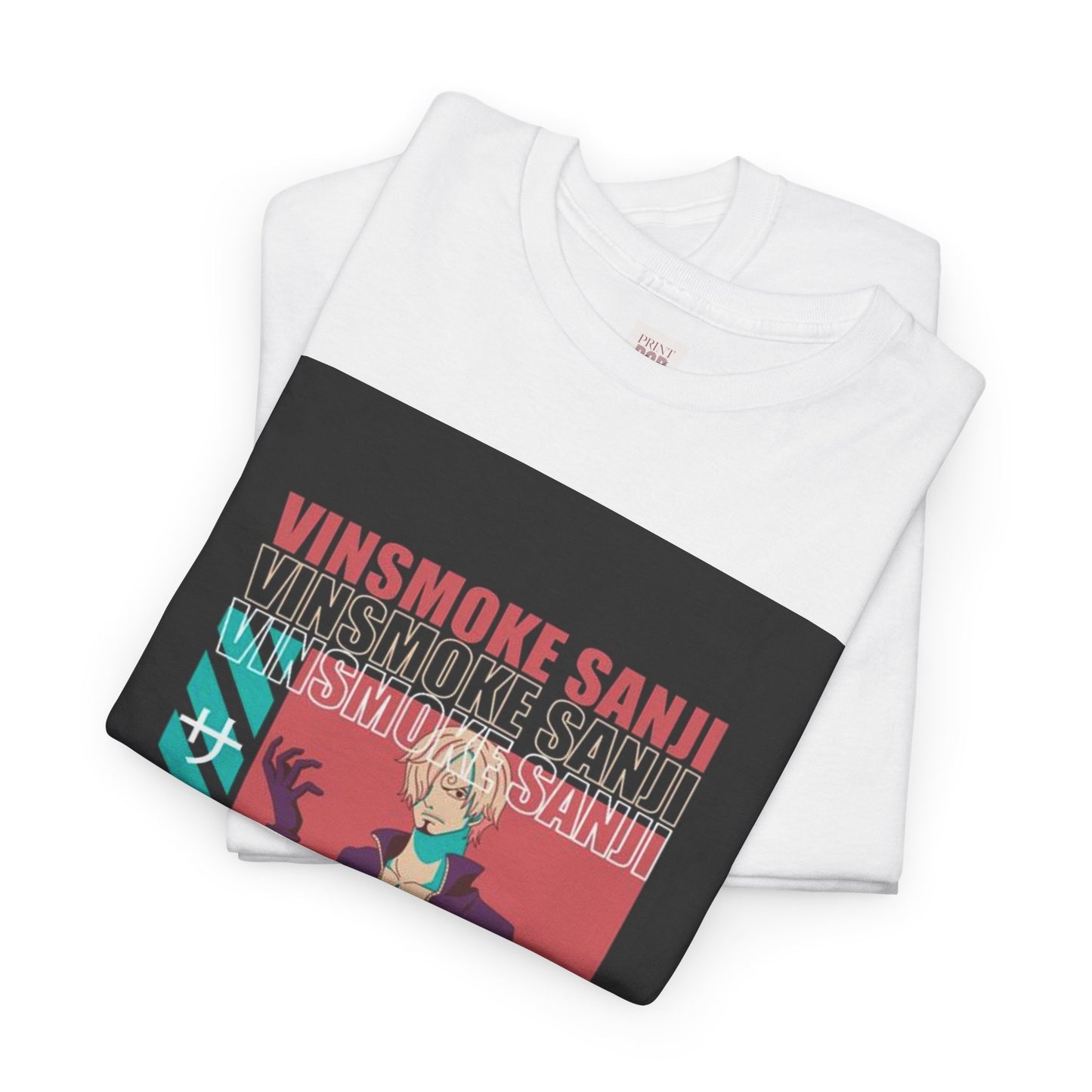 One Piece Sanji Unisex Heavy Cotton Tee - Vibrant and Stylish Design for Otaku Heads