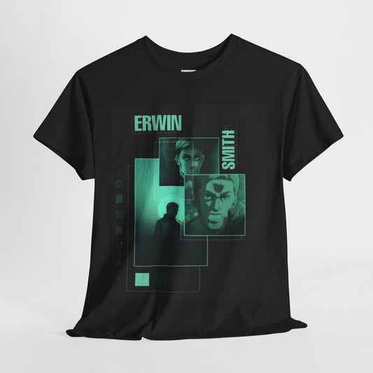 Attack On Titan Erwin Smith Unisex Heavy Cotton Tee - Vibrant and Stylish Design for Otaku Heads