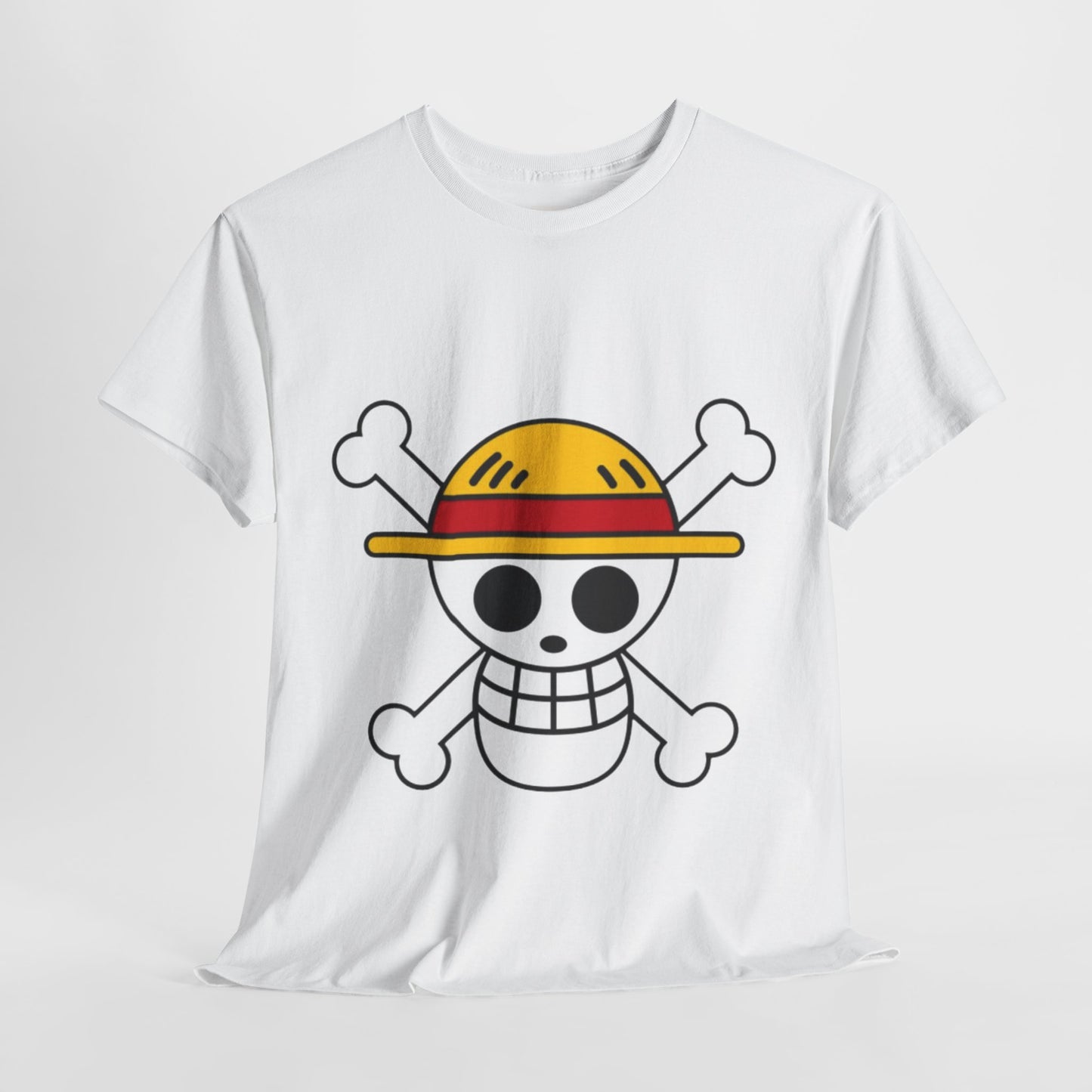 One Piece Logo Unisex Heavy Cotton Tee - Vibrant and Stylish Design for Otaku Heads