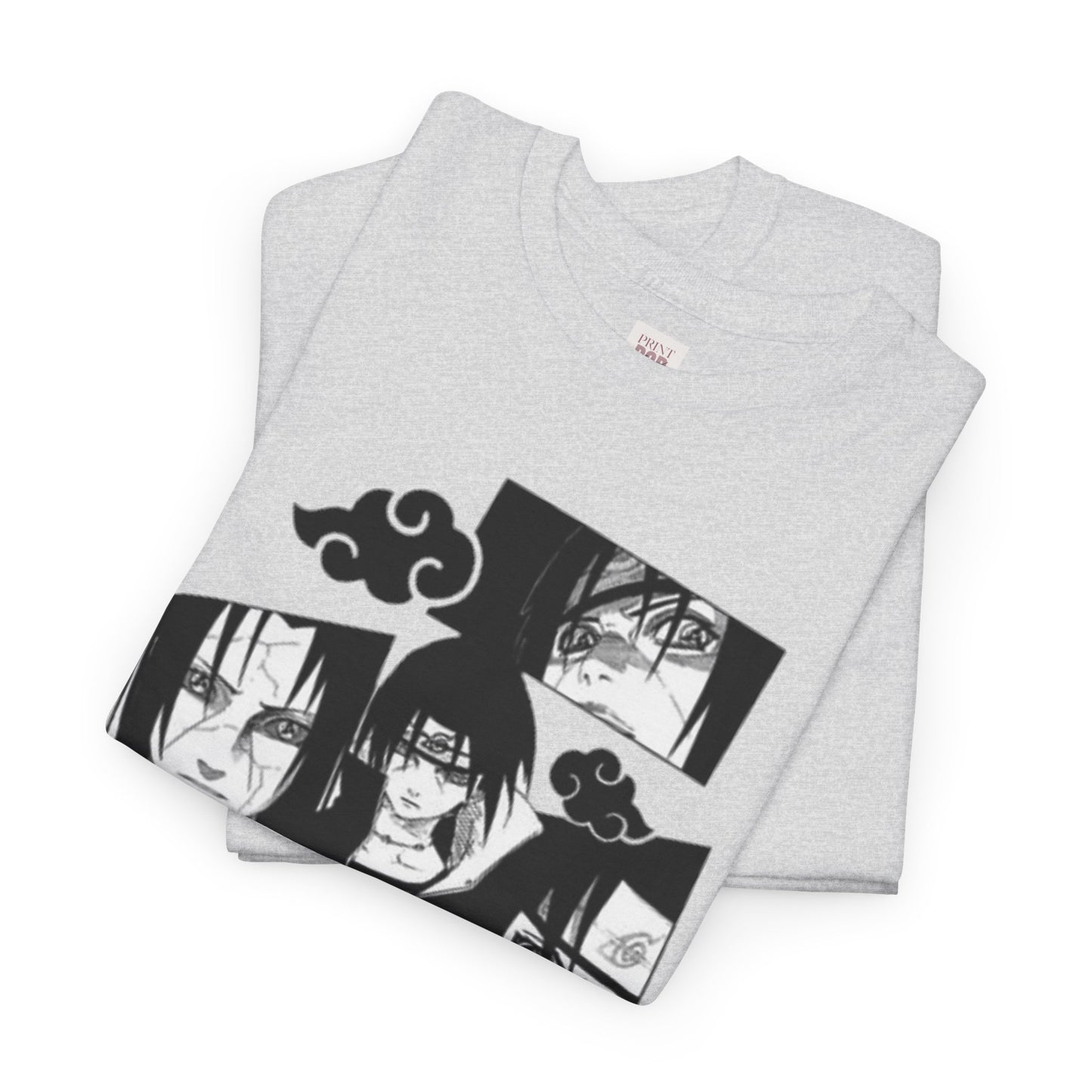 Naruto Shippuden Uchiha Itachi Unisex Heavy Cotton Tee - Vibrant and Stylish Design for Otaku Heads