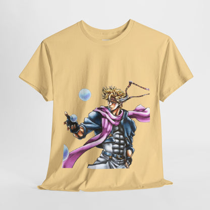 Jojo's Bizarre Adventure Caesar A. Zeppeli Unisex Heavy Cotton Tee - Vibrant and Stylish Design for Otaku Heads