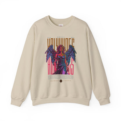 Vintage Angel Graphic Crewneck Sweatshirt – Comfortable Unisex Apparel for Everyday Wear