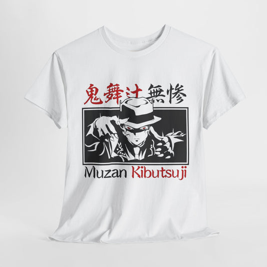 Demon Slayer Muzan Kibutsuji Unisex Heavy Cotton Tee - Vibrant and Stylish Design for Otaku Heads