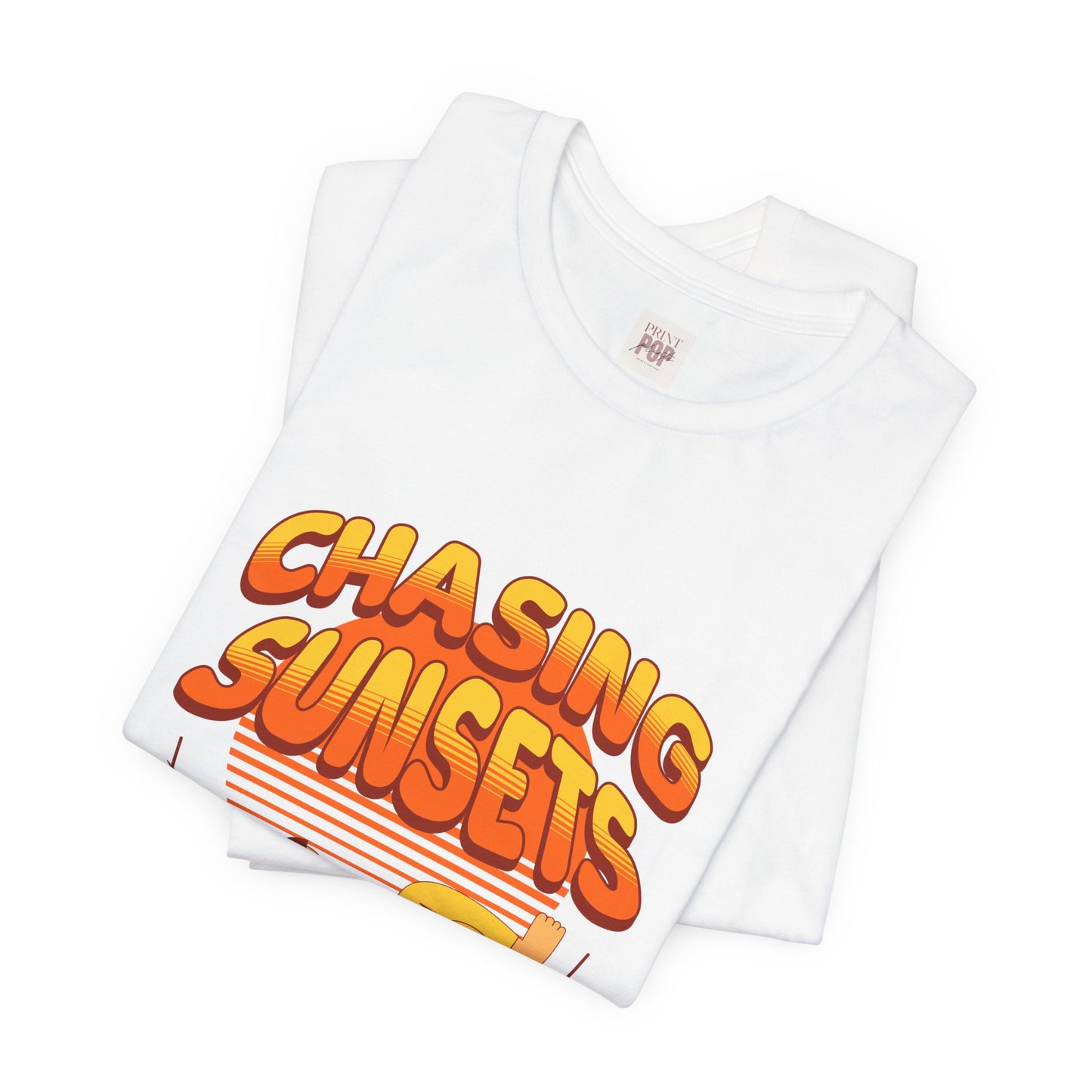 Chasing Sunsets Unisex Jersey Tee - Always Sunshine Vibes