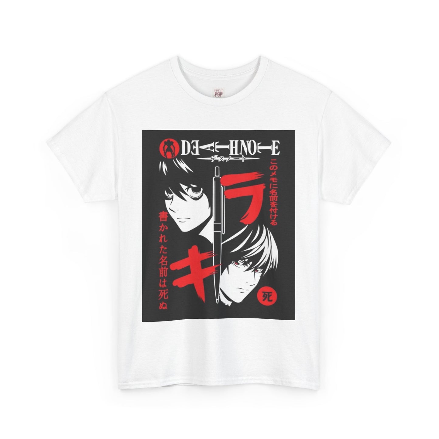 Death Note L Lawliet Unisex Heavy Cotton Tee - Vibrant and Stylish Design for Otaku Heads