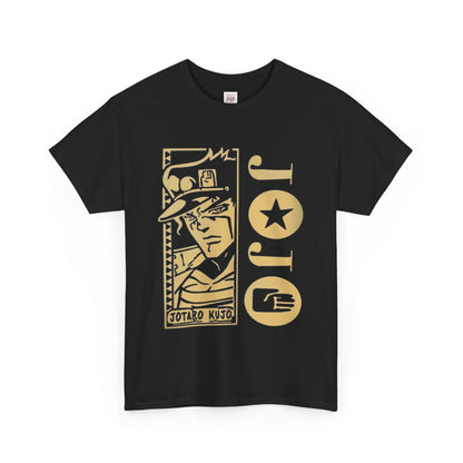 Jojo's Bizarre Adventure Jotaro Kujo Unisex Heavy Cotton Tee - Vibrant and Stylish Design for Otaku Heads