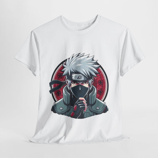 Naruto Shippuden Kakashi Unisex Heavy Cotton Tee - Vibrant and Stylish Design for Otaku Heads