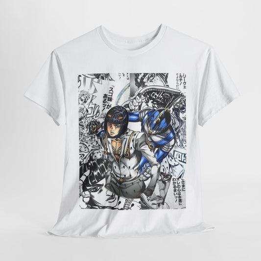 Jojo's Bizarre Adventure Bruno Bucciarati  Unisex Heavy Cotton Tee - Vibrant and Stylish Design for Otaku Heads