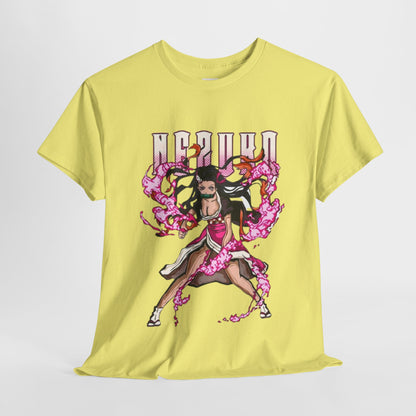 Demon Slayer Nezuko Kamado Unisex Heavy Cotton Tee - Vibrant and Stylish Design for Otaku Heads