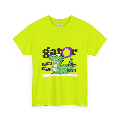 Gator Streetwear Unisex Heavy Cotton Tee - Fun Graphic T-Shirt for Casual Wear