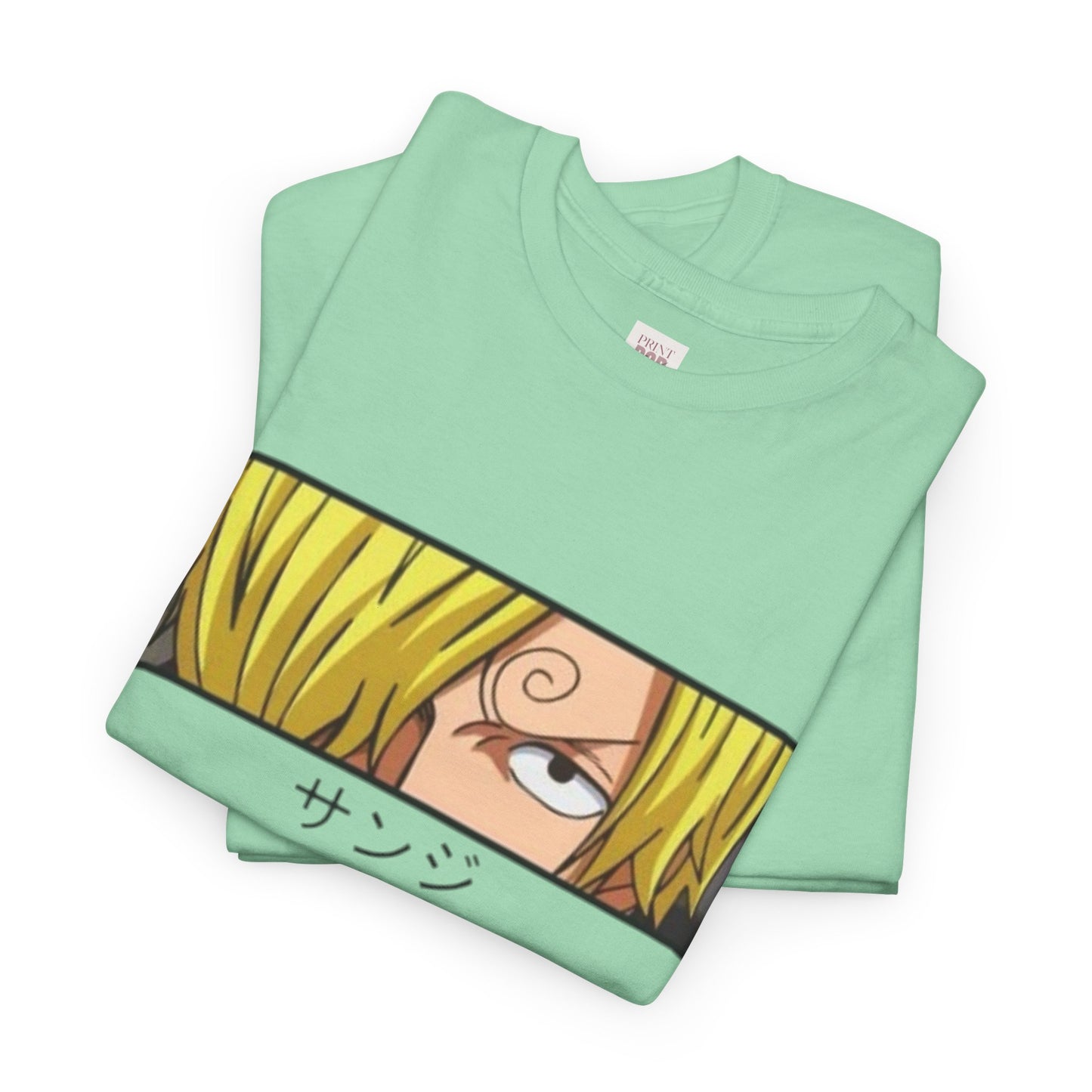 One Piece Sanji Unisex Heavy Cotton Tee - Vibrant and Stylish Design for Otaku Heads