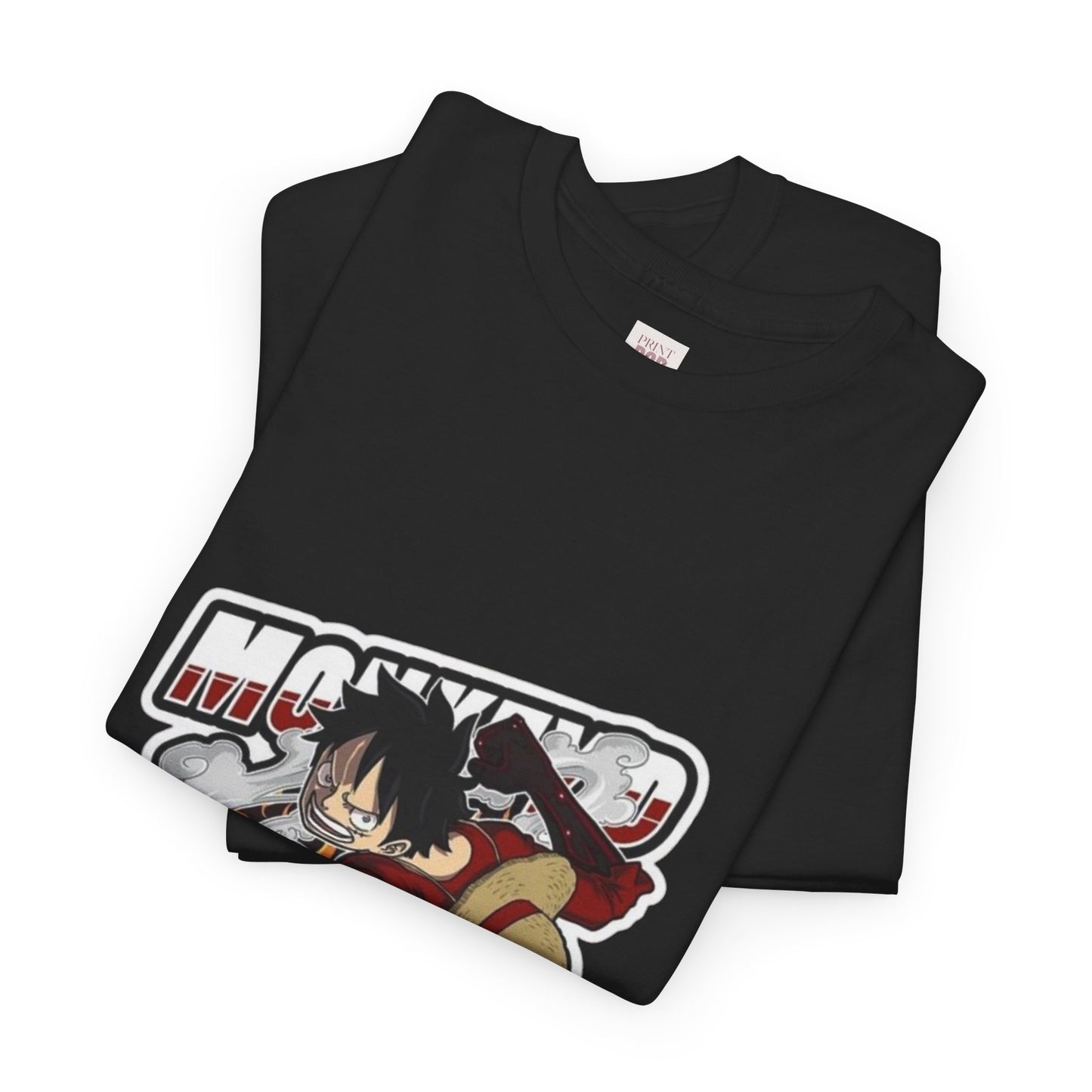 One Piece Luffy Unisex Heavy Cotton Tee - Vibrant and Stylish Design for Otaku Heads