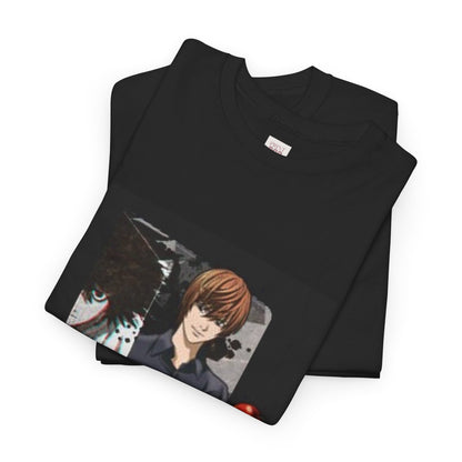 Death Note Unisex Heavy Cotton Tee - Vibrant and Stylish Design for Otaku Heads