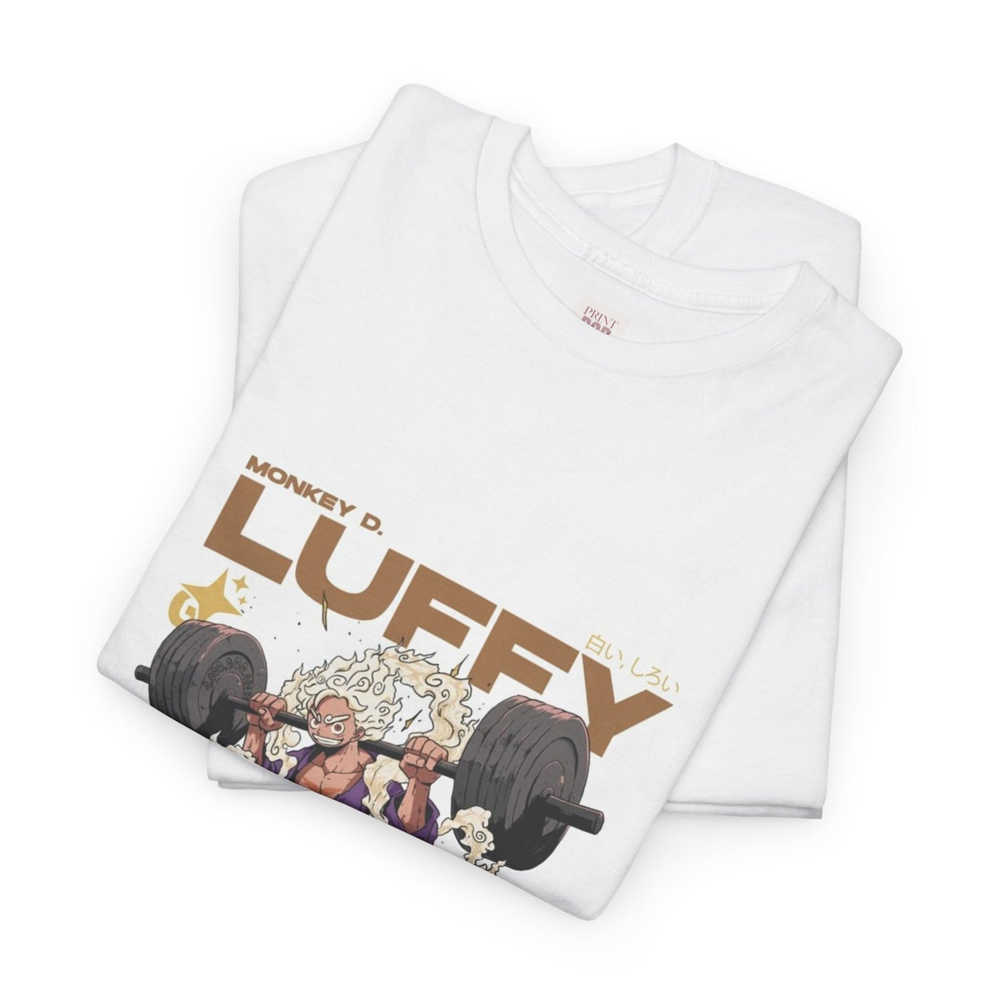 One Piece Luffy Power Unisex Heavy Cotton Tee - Strength & Adventure Inspired by Anime