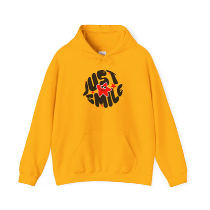 Just Smile Unisex Heavy Blend Premium Quality Hoodie| Feel-Good Casual Wear