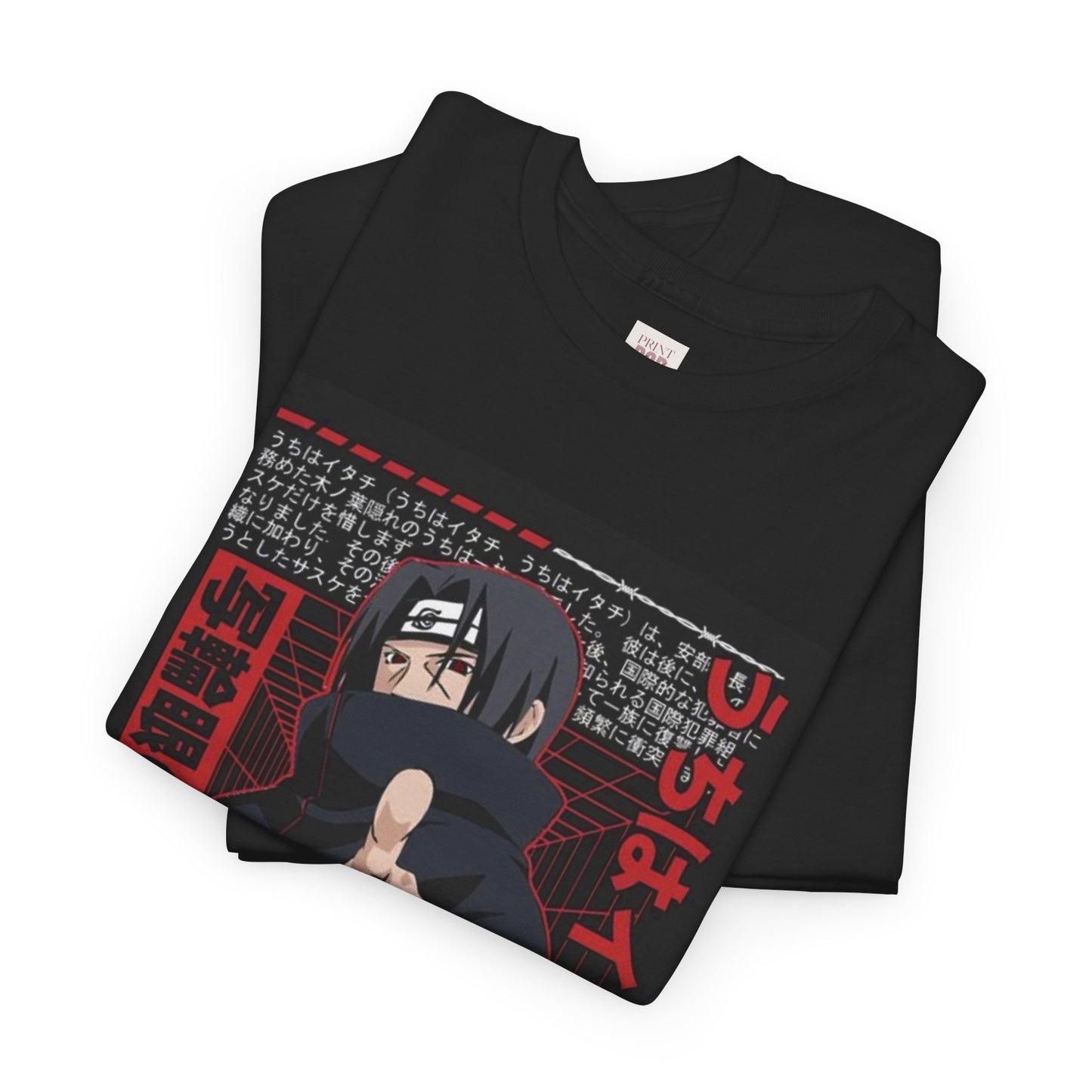 Naruto Shippuden Uchiha Itachi Unisex Heavy Cotton Tee - Vibrant and Stylish Design for Otaku Heads