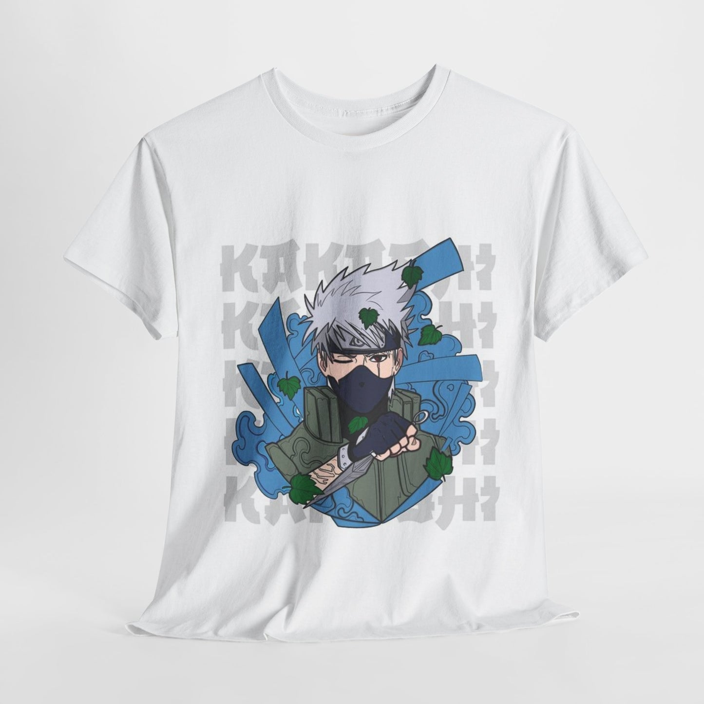 Naruto Shippuden Kakashi Unisex Heavy Cotton Tee - Vibrant and Stylish Design for Otaku Heads