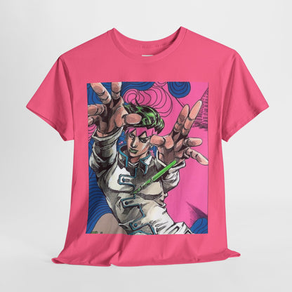 Jojo's Bizarre Adventure Rohan Kishibe Unisex Heavy Cotton Tee - Vibrant and Stylish Design for Otaku Heads